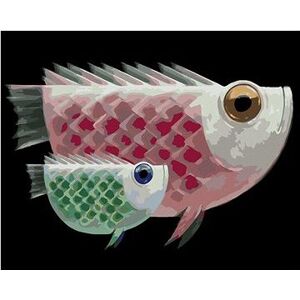 Obria ryba a jej obrie bábätko, 40×50 cm, bez rámu a bez vypnutia plátna