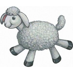 Plyšová ovečka (Sue Ellen Brown), 40×50 cm, bez rámu a bez vypnutia plátna