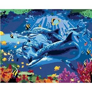 Podmorský svet, 40×50 cm, vypnuté plátno na rám