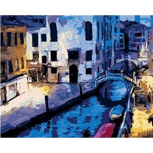 Podvečer v Benátkach, 40×50 cm, vypnuté plátno na rám