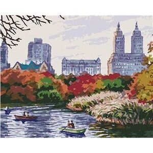 Jesenný New York, 80 × 100 cm, bez rámu a bez napnutia plátna
