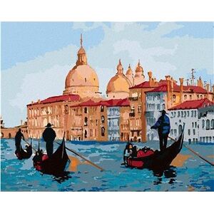 Pohľad z gondol na Benátky, 40×50 cm, bez rámu a bez vypnutia plátna