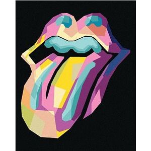 Pop-art ikona Rolling stones, 80 × 100 cm, plátno napnuté na rám