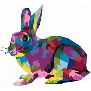 Pop-art králik, 40×50 cm, bez rámu a bez vypnutia plátna