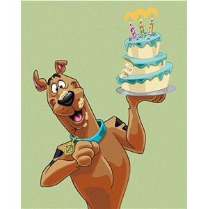 Scooby s narodeninovou tortou (Scooby Doo), 40×50 cm, bez rámu a bez vypnutia plátna