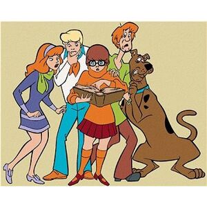 Shaggy, Scooby, Daphne, Velma a Fred (Scooby Doo), 40×50 cm, bez rámu a bez vypnutia plátna