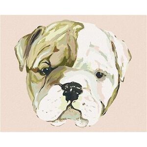 Šteniatko bulldoga (Haley Bush), 40 × 50 cm, bez rámu a bez napnutia plátna