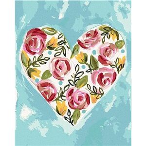 Valentínske srdce II (Haley Bush), 40 × 50 cm, plátno napnuté na rám
