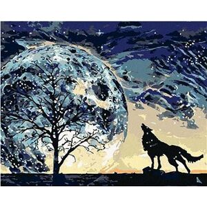 Vytie vlka na planétu, 40 × 50 cm, vypnuté plátno na rám