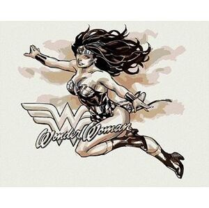 Wonder Woman čiernobiely plagát iv, 40×50 cm, bez rámu a bez vypnutia plátna