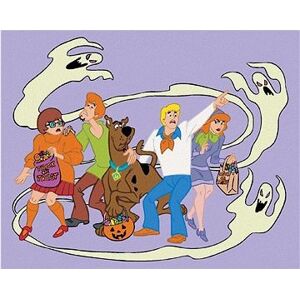 Záhady s.r.o. a duchovia o Halloweene (Scooby Doo), 40×50 cm, bez rámu a bez vypnutia plátna