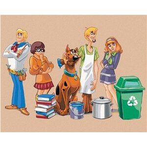 Záhady s.r.o. ako domáci majstri (Scooby Doo), 40×50 cm, bez rámu a bez vypnutia plátna