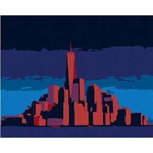 Žiariaci Manhattan v New Yorku, 80 × 100 cm, plátno napnuté na rám