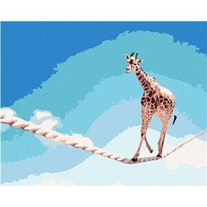 Žirafa na lane, 80 × 100 cm, bez rámu a bez napnutia plátna