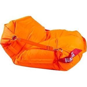 BeanBag Sedací pytel 189×140 comfort s popruhy fluo orange
