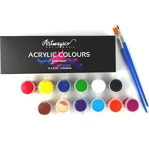 Artmagico Akrylové farby 5 ml, 12 ks