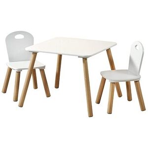 Kesper - Detský stolík s dvomi stoličkami, biely