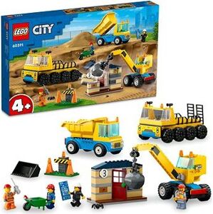 LEGO® City 60391 Stavebná dodávka a demolačný žeriav
