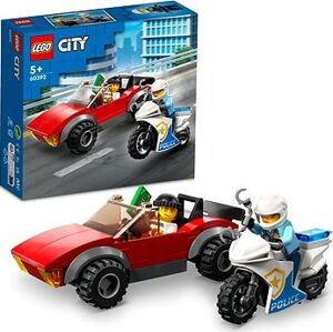 LEGO® City 60392 Naháňačka auta s policajnou motorkou