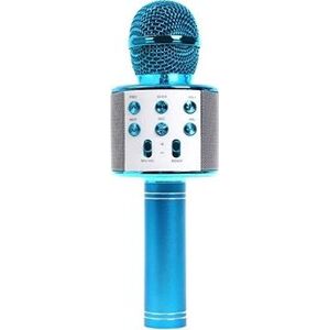 Alum Bezdrôtový karaoke mikrofón WS 858 – Modrý