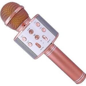 ALUM Bezdrôtový karaoke mikrofón WS-858 Rose Gold