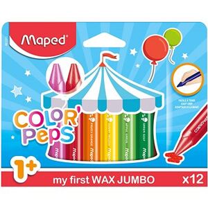 Maped Wax JUMBO 12 farieb