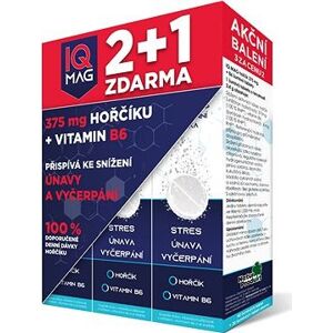 IQ Mag horčík + B6 šumivé tablety (40 + 20 tabliet Zdarma)
