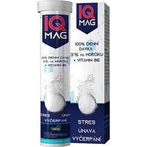 IQ Mag horčík 375 mg + B6 šumivé tablety