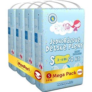 MonPeri Klasik Mega Pack veľkosť S (200 ks)