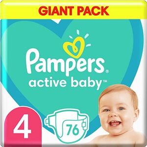 PAMPERS Active Baby veľkosť 4 (76 ks) 9 – 14 kg