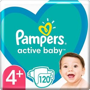 PAMPERS Active Baby veľkosť 4+ (120 ks) – mesačné balenie
