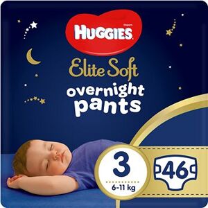 HUGGIES Elite Soft Pants cez noc Pants veľ. 3 (2× 23 ks)