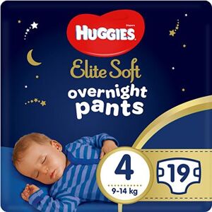 HUGGIES Elite Soft Pants cez noc Pants veľ. 4 (19 ks)