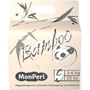 MonPeri Bamboo EKO S (veľ. 2) 3 – 6 kg, 25 ks