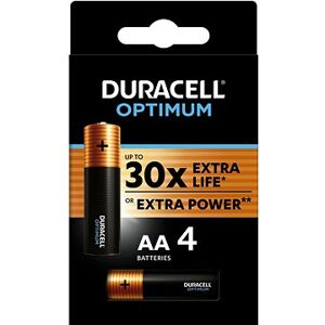 DURACELL Optimum alkalická batéria tužková AA 4 ks