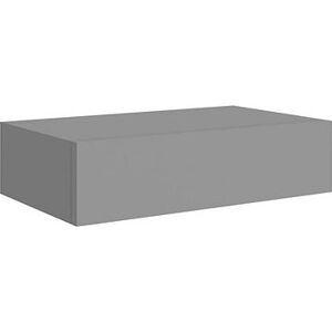 Shumee nástenná so zásuvkou sivá 40 × 23,5 × 10 cm MDF, 330245