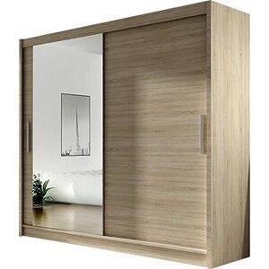 Najlacnejší nábytok Gamba VI – dub sonoma/zrkadlo