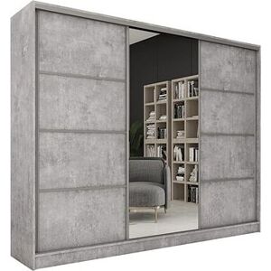 Nejlevnější nábytek Litolaris 250 se zrcadlem - beton