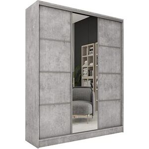 Nejlevnější nábytek Litolaris 150 se zrcadlem - beton
