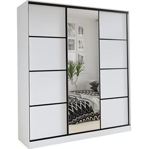Nejlevnější nábytek Harazia 150 se zrcadlem - bílý mat
