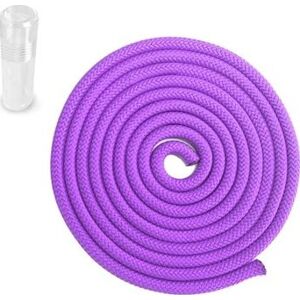 SEDCO Gymnastické bavlnené švihadlo 3 m – PVC Tuba, fialová
