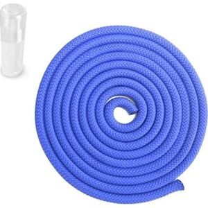 SEDCO Gymnastické bavlněné švihadlo 3 m – PVC Tuba, modrá