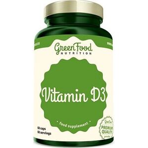 GreenFood Nutrition Vitamín D3 60 kapsúl