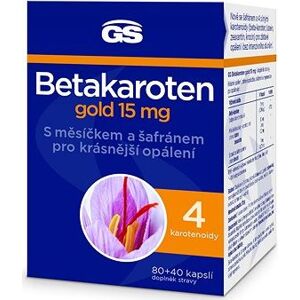 GS Betakarotén gold 15 mg, 80 + 40 kapsúl