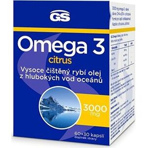 GS Omega 3 citrus, 60 + 30 kapsúl