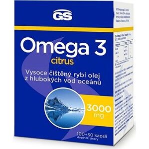 GS Omega 3 citrus, 100 + 50 kapsúl