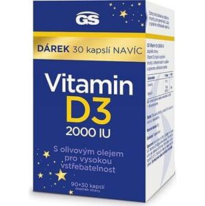 GS Vitamín D3 2000 IU 90+30 kapsúl NAVIAC