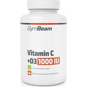 GymBeam Vitamín C + D3 1000 IU, 90 tab.
