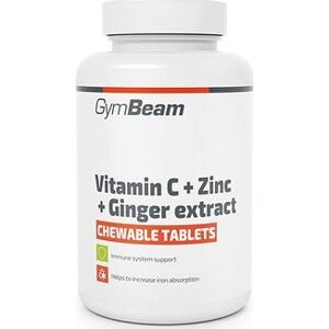 GymBeam Vitamín C + Zinok + extrakt zo zázvoru 90 tabliet