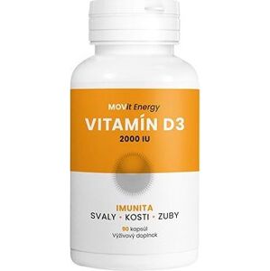 Vitamín D3 2 000 I.U., 50 mcg, 90 cps.